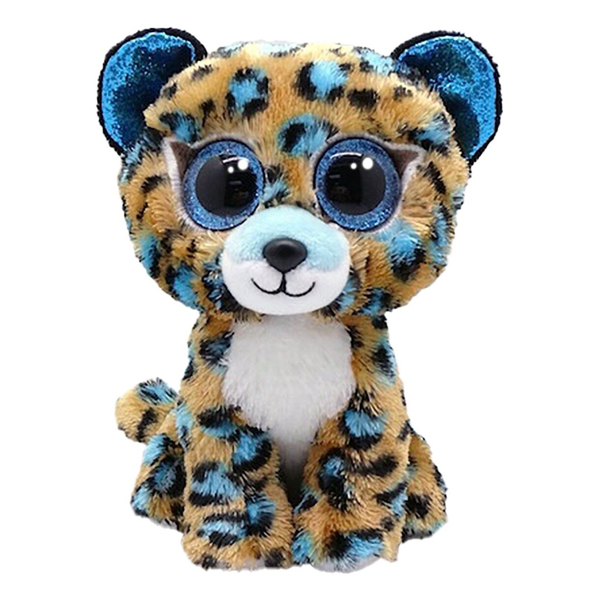 Pliš COBALT - plavi leopard, reg-2 large1