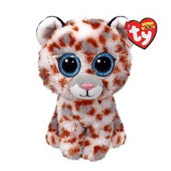 Pliš Boos COCO - bijeli leopard, 15 cm