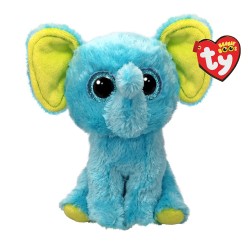 Pliš Boos TRUNKLES - plavi slon, 15 cm